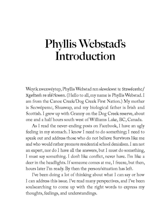 Decolonization And Me by Phyllis Webstad and Kristy McLeod