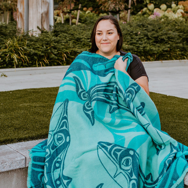 Woven Blanket - Humpback Whale