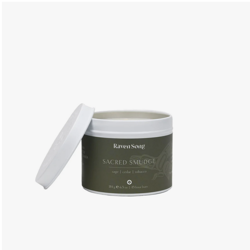 Sacred Smudge Candle - Sage + Cedar + Tobacco Leaf