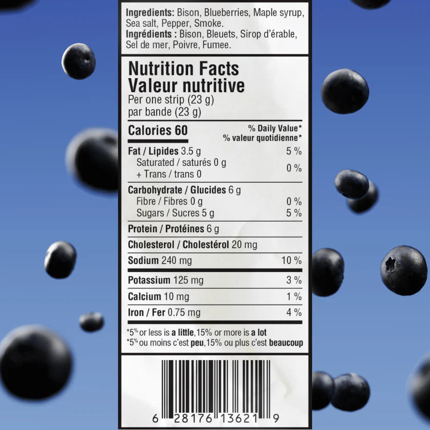 Pemmican Strips - Maple Blueberry (23g)