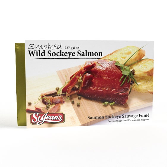 St. Jeans Smoked Wild Sockeye Salmon Pouch