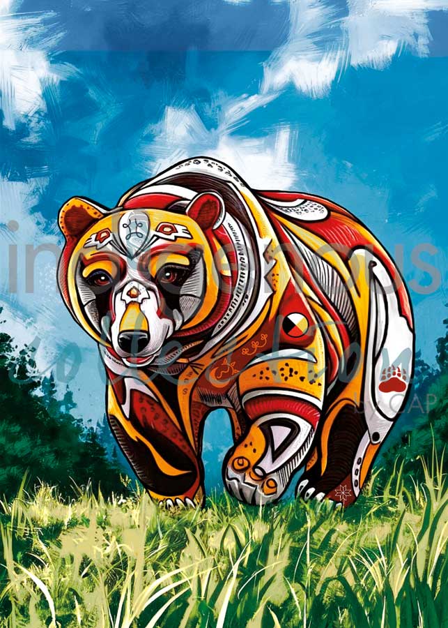 Spirit Bear Art Plaque by Stephanie White | Shop First Nations