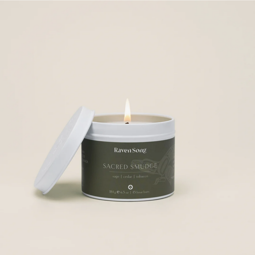 Sacred Smudge Candle - Sage + Cedar + Tobacco Leaf
